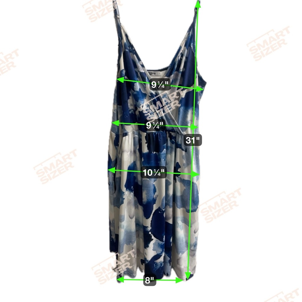 Blue and White Women's Dress